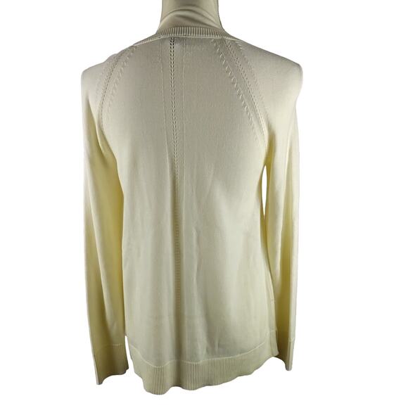 Talbot's Women's White Cream Sweater Lightweight Size S Petite - Picture 3 of 8